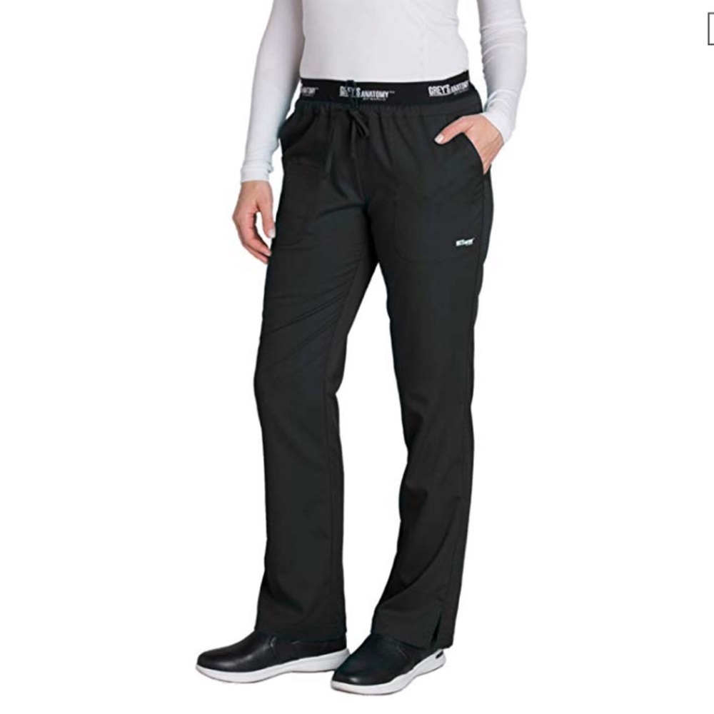 Greys anatomy black scrub pants